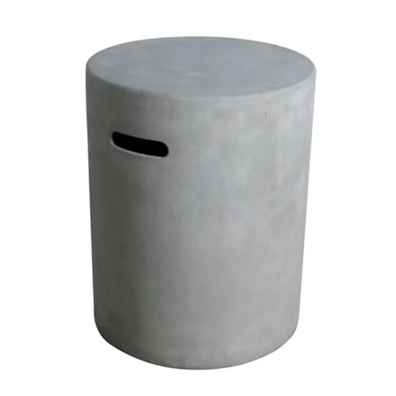 Elementi Light Grey Smooth Finish Round Tank Cover