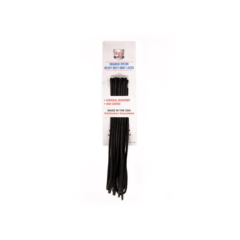 Kg's Braided Nylon Heavy Duty Boot Laces Brown / 63"