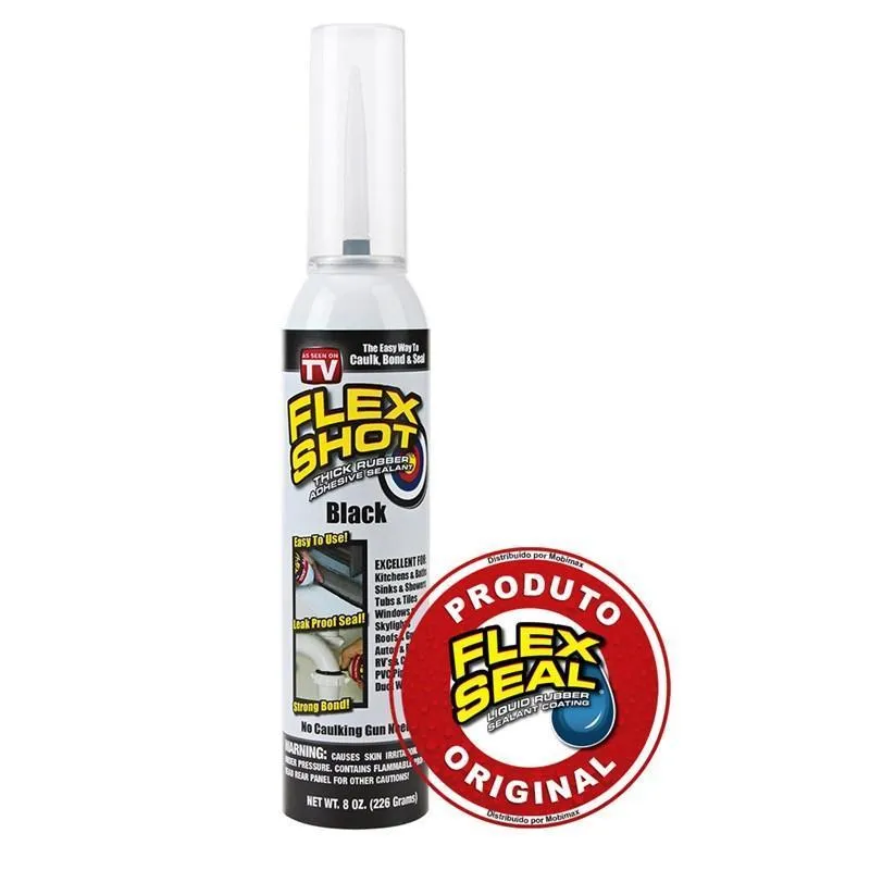 Flex Shot Silicone Emborrachado Preto Flex Seal