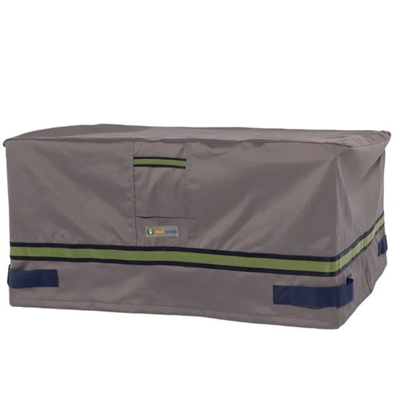 Duck Covers Soteria Rain Proof Rectangular Fire Pit Cover - 56-in - Grey
