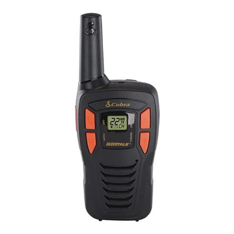 Cobra Black/Orange 26 km Range Two-Way Radio - Set of 2