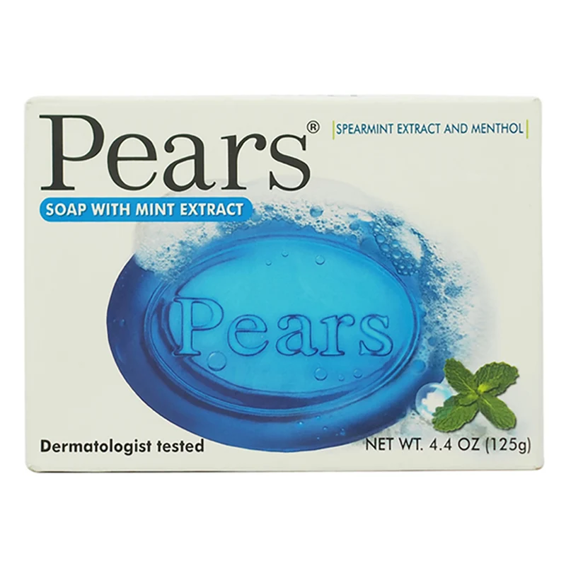 Pears Pure and Gentle with Glycerin and Mint Extracts - Blue by Pears for Unisex - 4.4 oz Bar Soap 4.4 oz