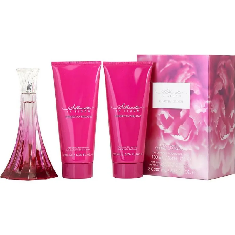 Perfume Feminino Christian Siriano Silhouette In Bloom Set -edp Spray 100 Ml&amp;loção Corporal 200 Gel Banho