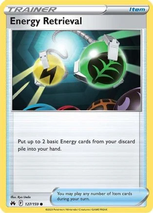 Energy Retrieval (127/159) [CRZ SWSH Crown Zenith] Near Mint