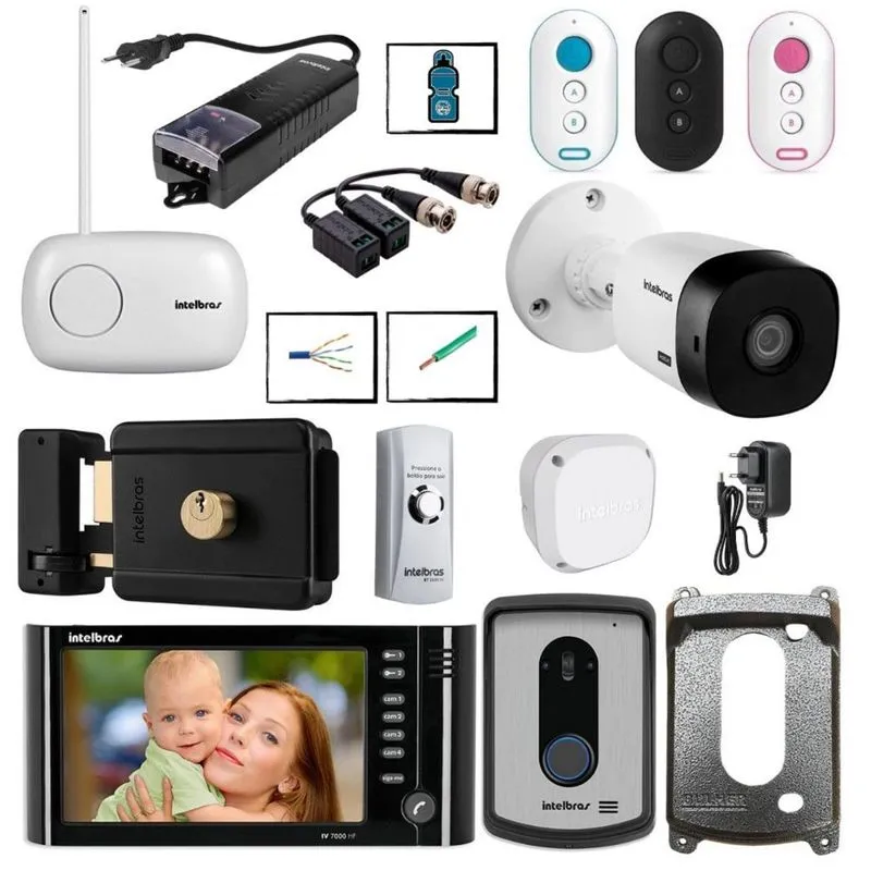 Kit Video Porteiro residencial Completo Melhor da Categoria