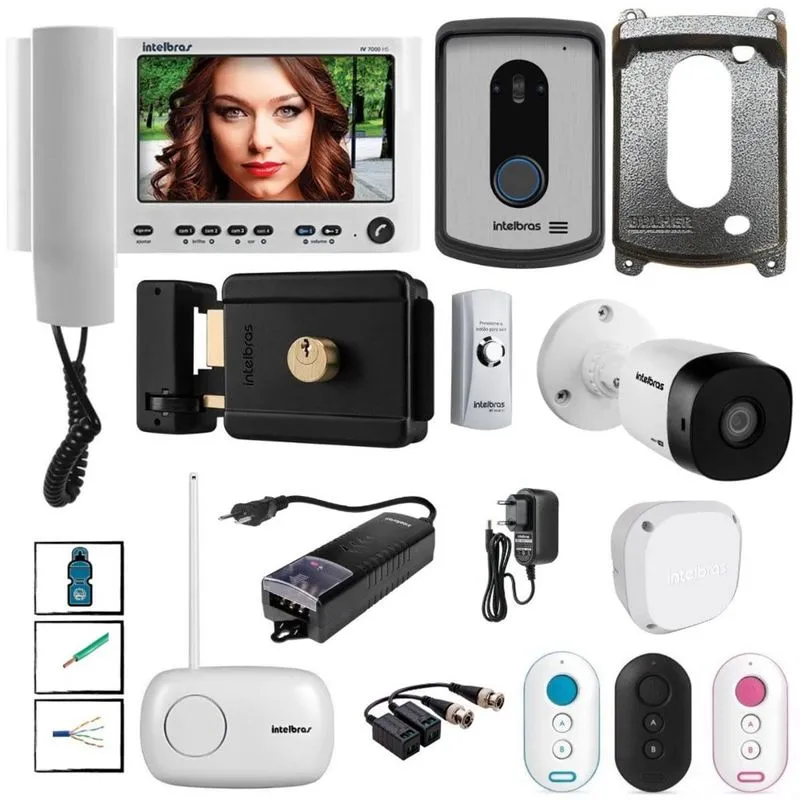 Kit Video Porteiro residencial Completo Melhor da Categoria