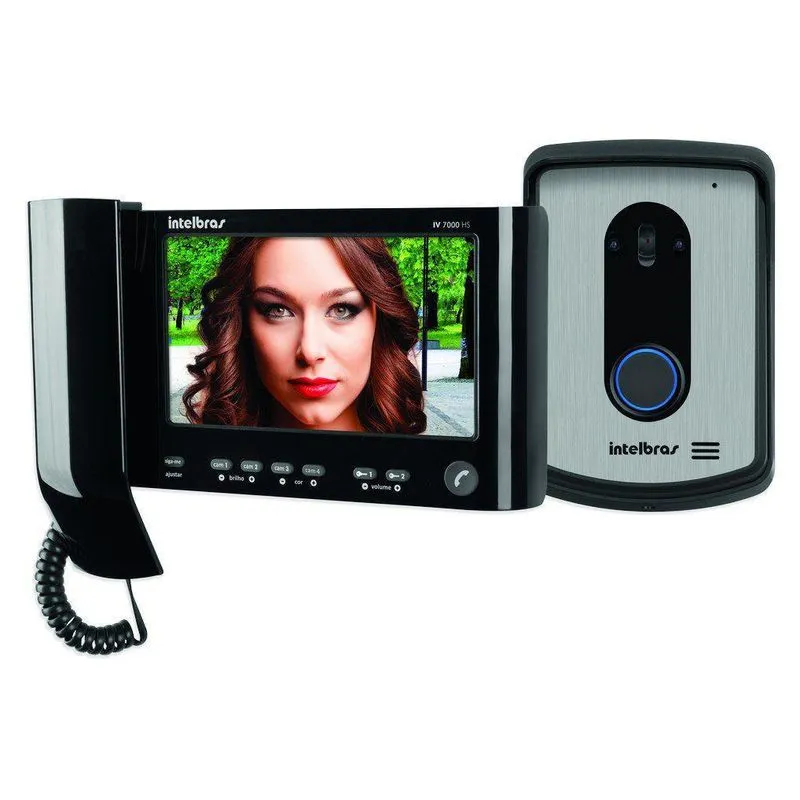 Kit Video Porteiro Iv 7010 Hs Intelbras Extensão E Fechadura