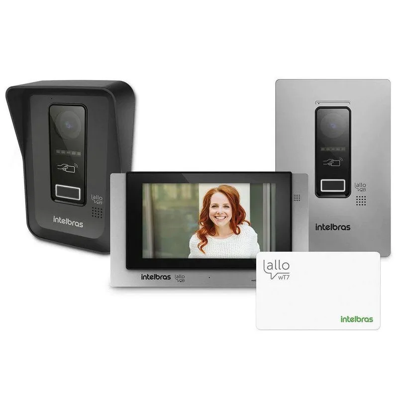 Videoporteiro Wi-fi Allo Wt7 Intelbras Gravação Foto E Vídeo