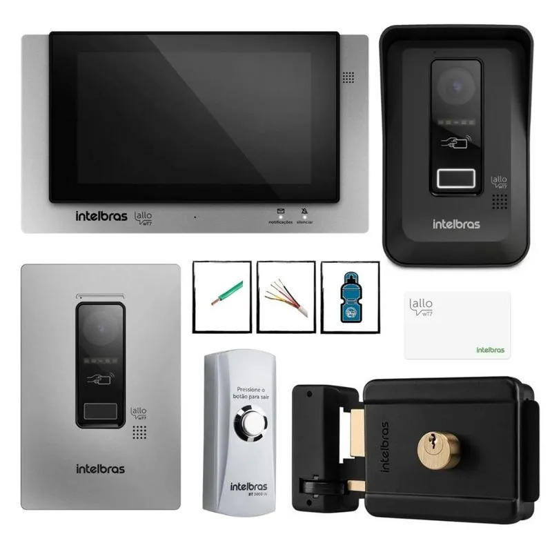 Video porteiro Wi-Fi Allo wT7 Intelbras e Controle de Acesso