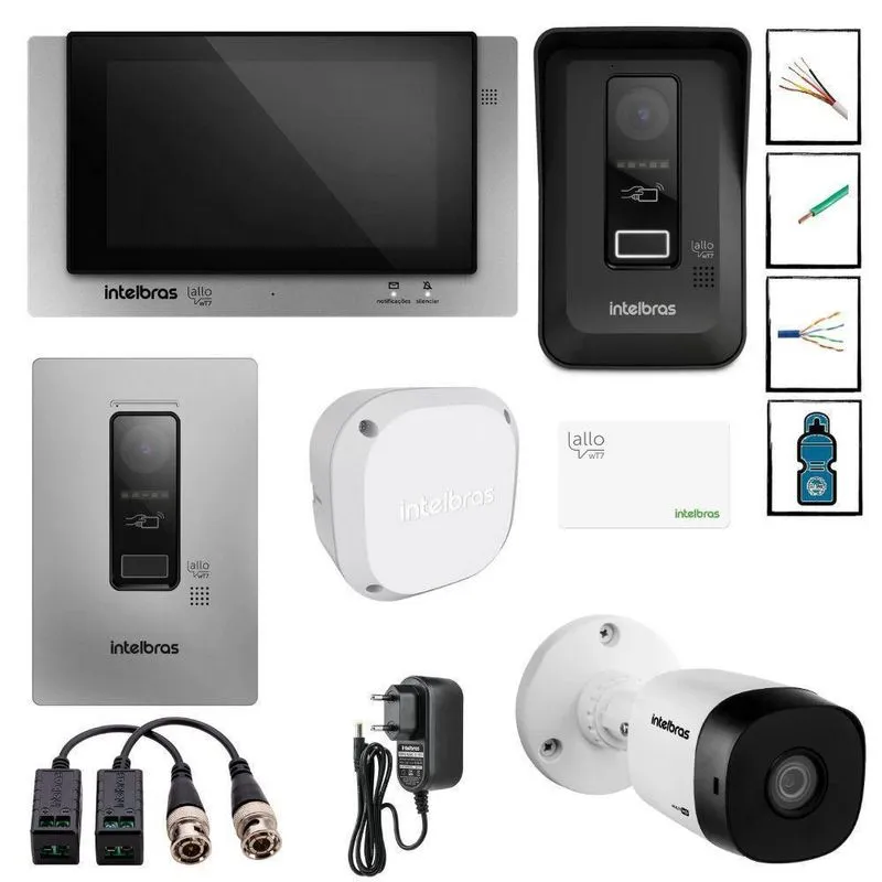 Interfone Porteiro Eletronico Camera Extra De Alta Qualidade