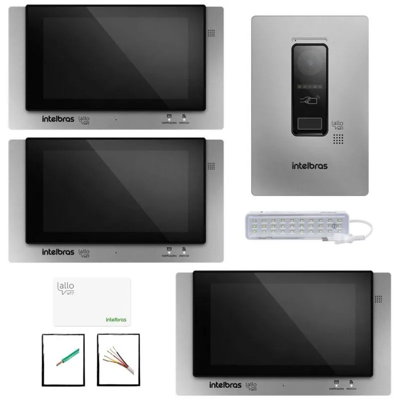 Video porteiro Intelbras Com 3 Pontos Internos touch screen