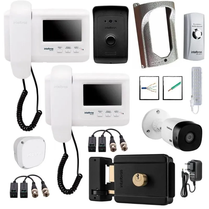 Combo Interfone Camera IVR 1010 Intelbras 2 Pontos de Video
