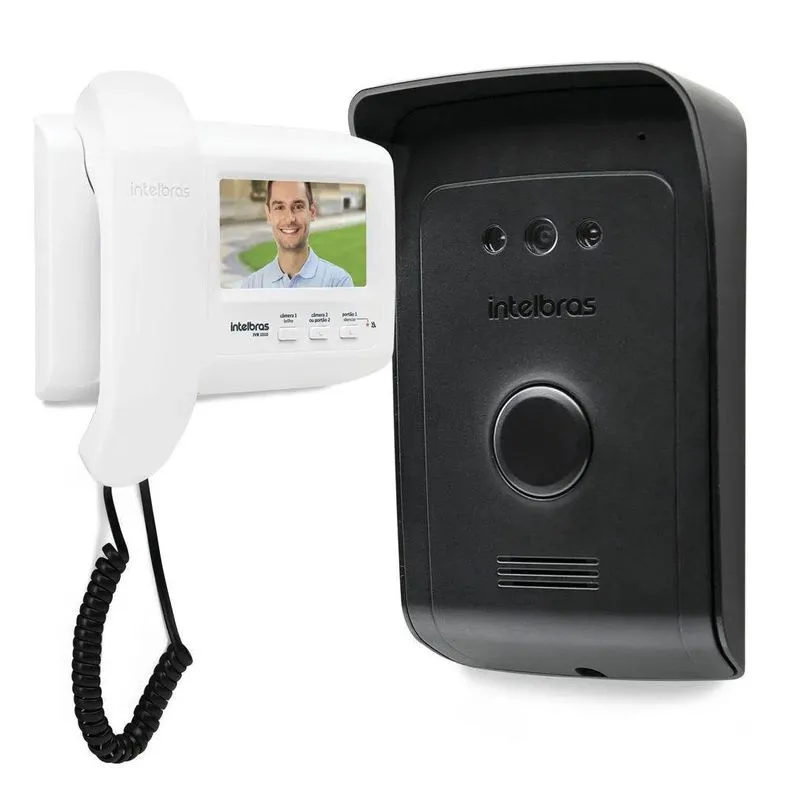 Kit Video Porteiro Ivr 1010 Intelbras Camera Extra Extensão