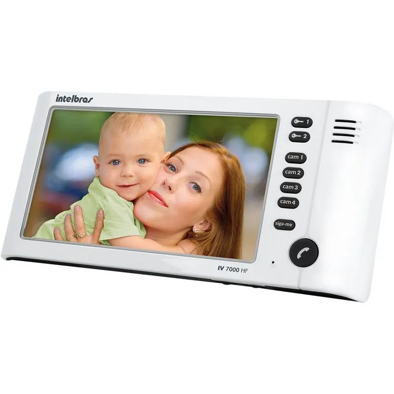 Módulo Interno Branco Vídeo Porteiro Intelbras Iv 7000 Hf