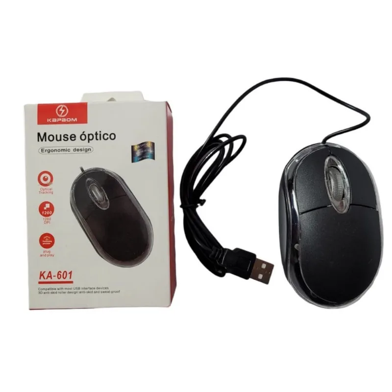 Mouse Óptico Ergonomic Design Ka-601 Kapbom