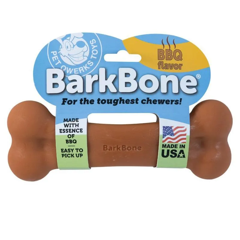 Brinquedo Mordedor Para Cachorro Pet Qwerks Bark Bone Bbq Gg