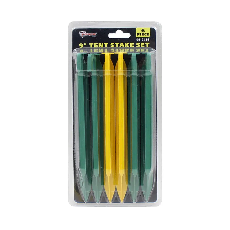 Conjunto De Estacas De Tenda Max Force Max Force Outdoors Camping, Pacote Com 6 Unidades X12