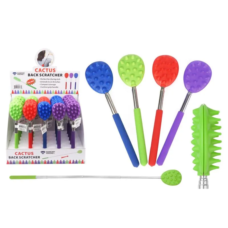 Back Scratcher Diamond Visions Spikey Plastic And Metal, 1 Pacote