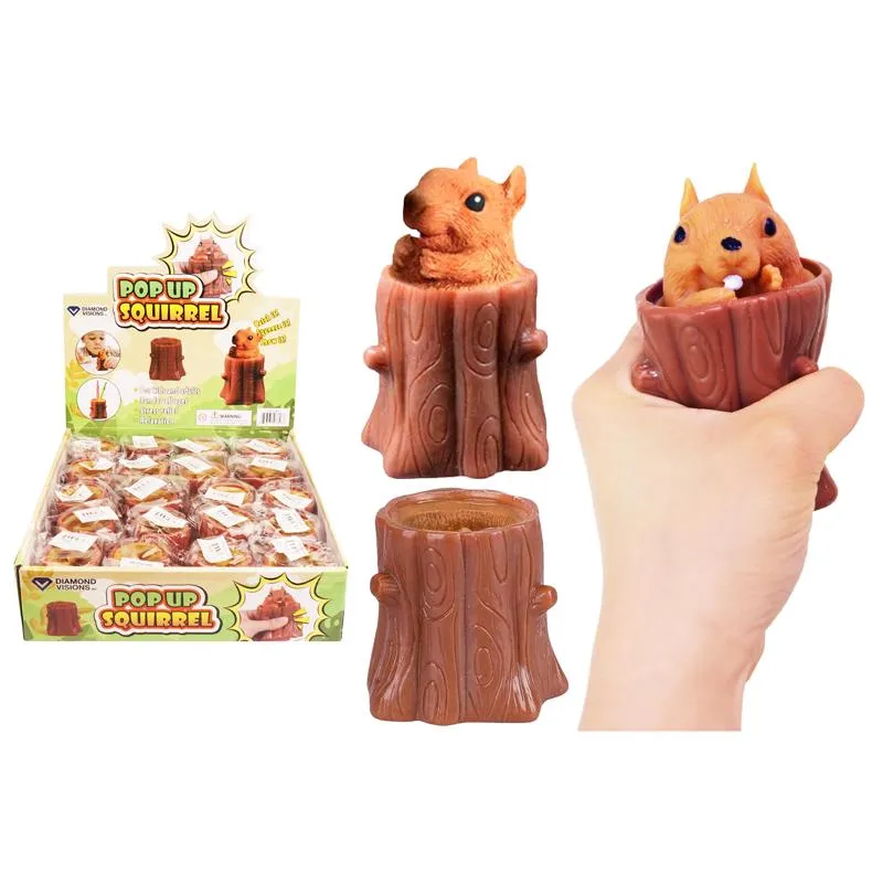 Brinquedo Pop-up Squeeze Diamond Visions Silicone Brown (pacote Com 20)