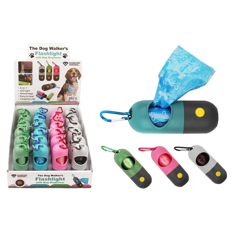 Lanterna Diamond Visions The Dog Walker's Com Dispensador De Bolsas