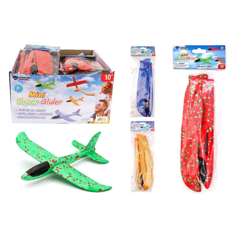 Glider Airplane Diamond Visions Mini Super Glider (pacote Com 24)