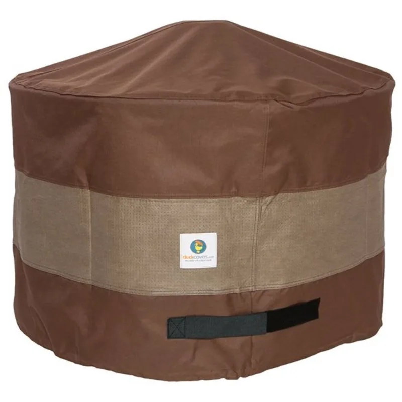 Duck Covers Ultimate Round Fire Pit Cover - 36-in - Brown