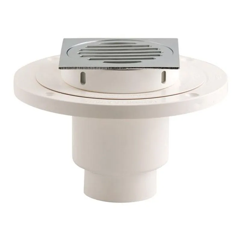 2 In. Dia. Abs Tile Shower Chrome Drain Outlet
