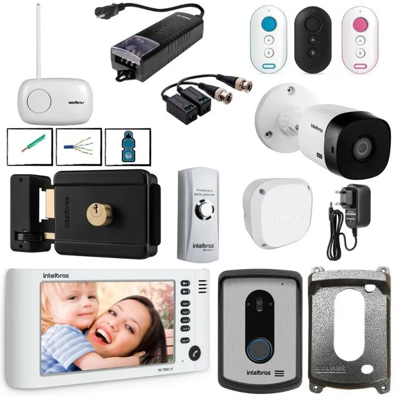 Kit Video Porteiro residencial Completo Melhor da Categoria