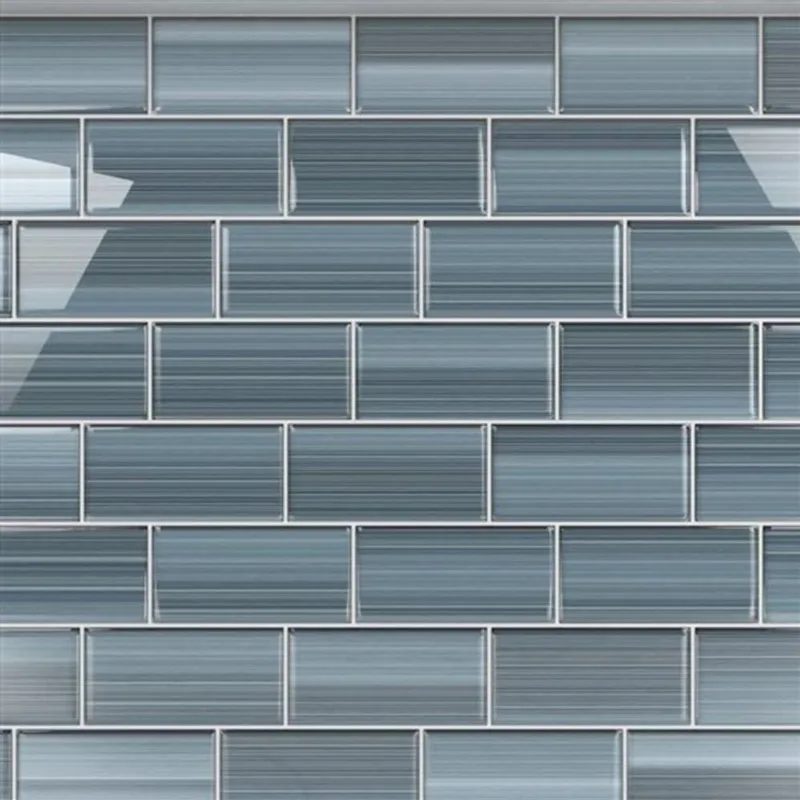 Bodesi Glass Tile Classic Hand-Painted Deep Ocean, Sample