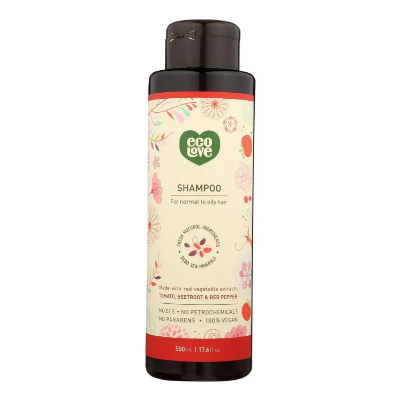 Shampoo Ecolove Red Vegetables Para Cabelos Normais A Oleosos 520ml