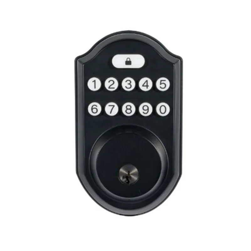 Dalton Smart Lock Electronic Lock with Key and Password, Black