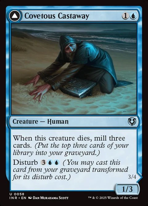 Covetous Castaway // Ghostly Castigator (58) Non-Foil / Near Mint