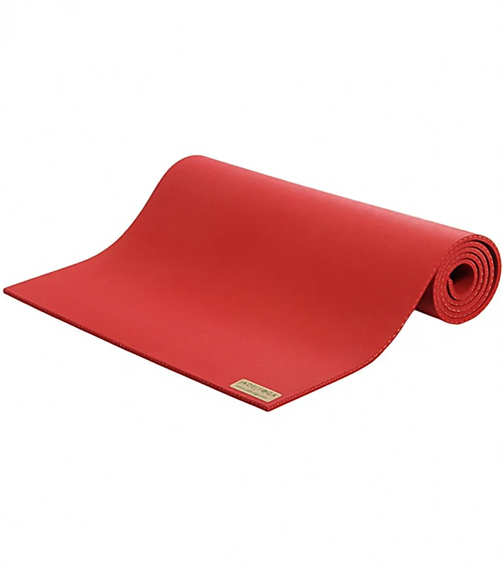 Jade Yoga Fusion Natural Rubber Yoga Mat 68" 8mm Extra Thick Sedona Red