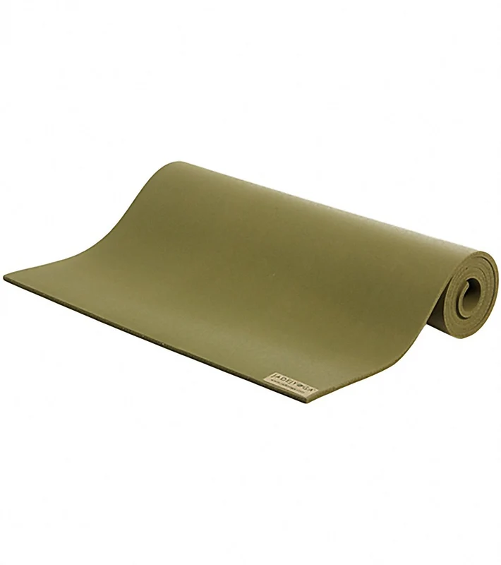 Jade Yoga Long Natural Rubber Yoga Mat 74" 8mm Olive Green