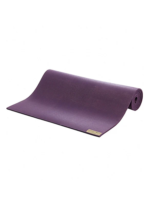 Jade Yoga Long Natural Rubber Yoga Mat 74" 8mm Purple