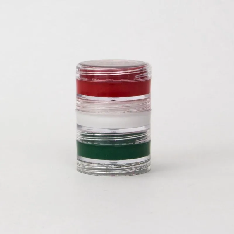 Tinta Cremosa com 3 cores Vermelho, Branco e Verde - Color Make