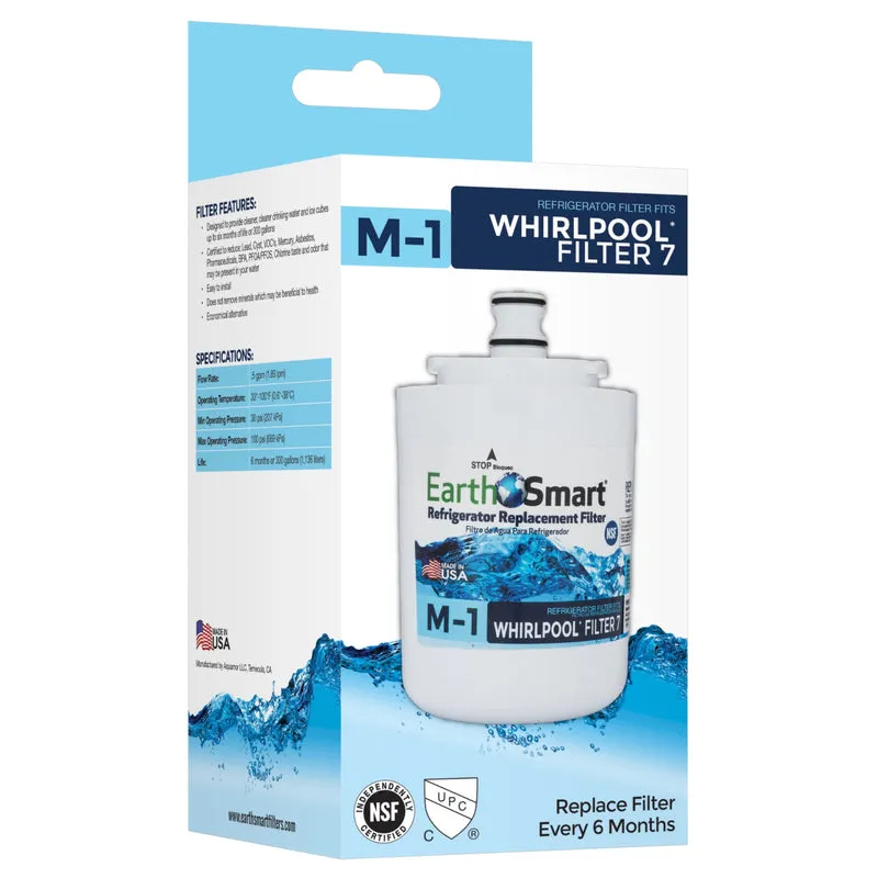Filtro De Reposição De Geladeira Earthsmart M-1 Para Whirlpool