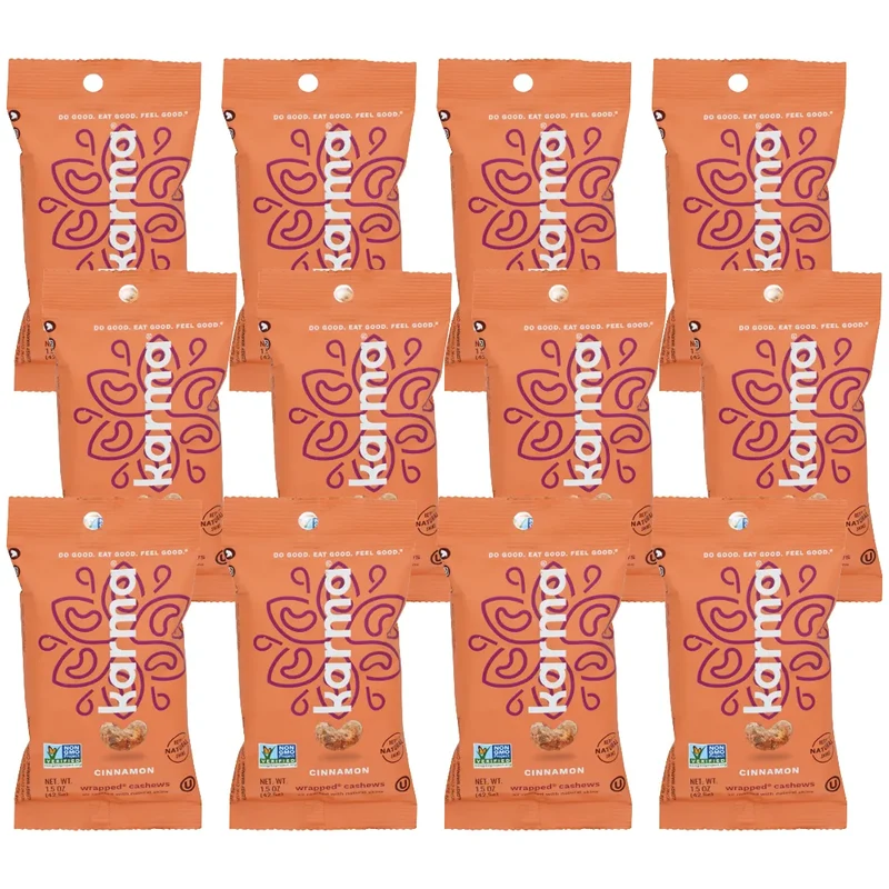 Cinnamon Wrapped Cashews (12 CT) Overstock