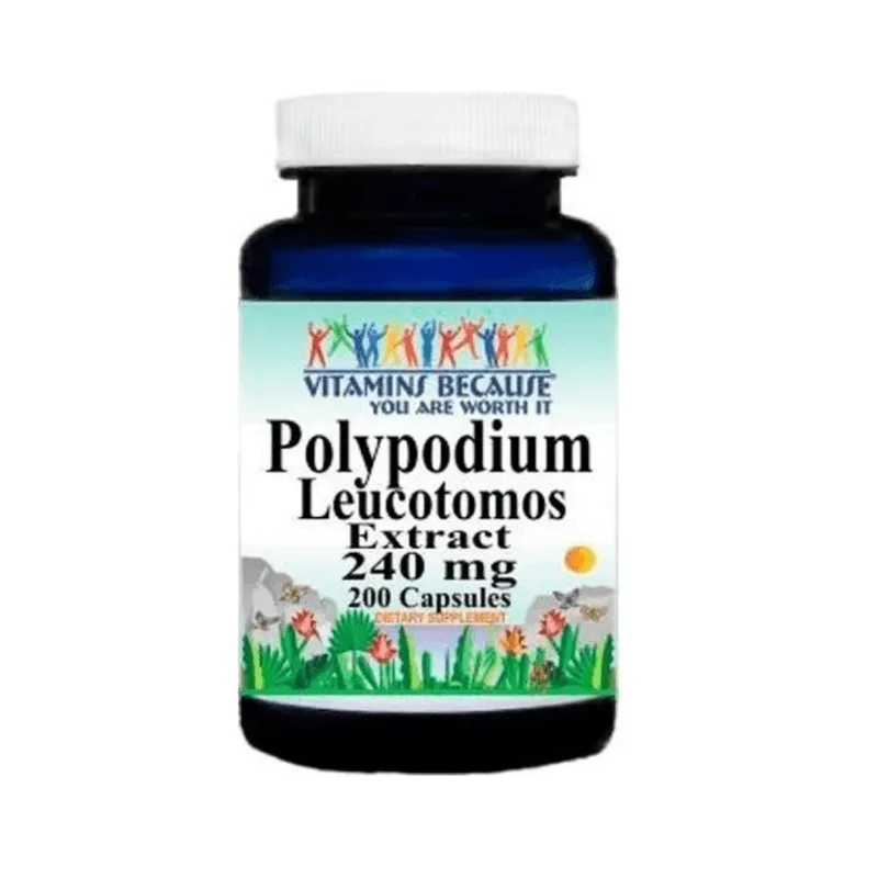 Vitamins Because Polypodium Leucotomos 240mg 200cáps Origina