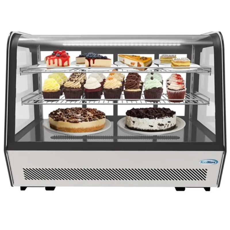 Koolmore 35-in 5.6 ft³ Countertop Display Refrigerator - Black