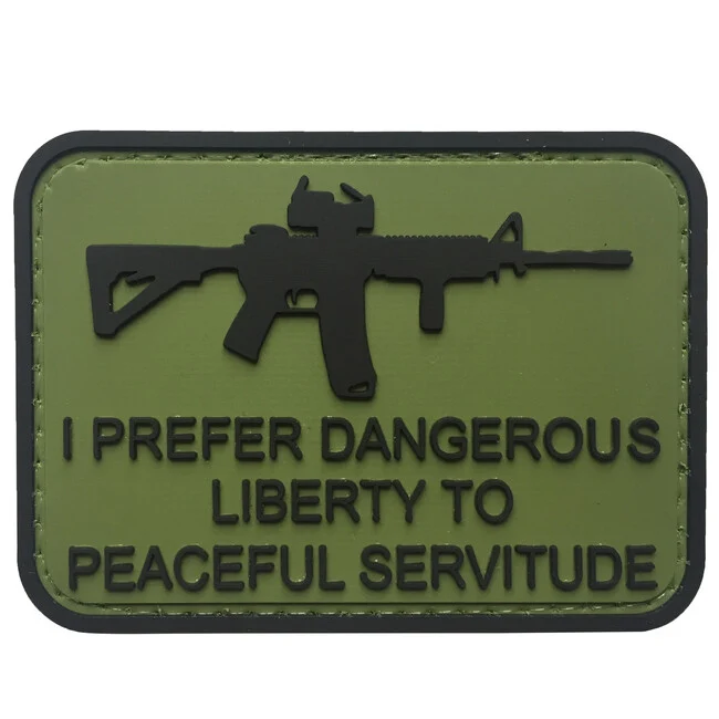WARAGOD I prefer dangerous PVC našivak, zeleni