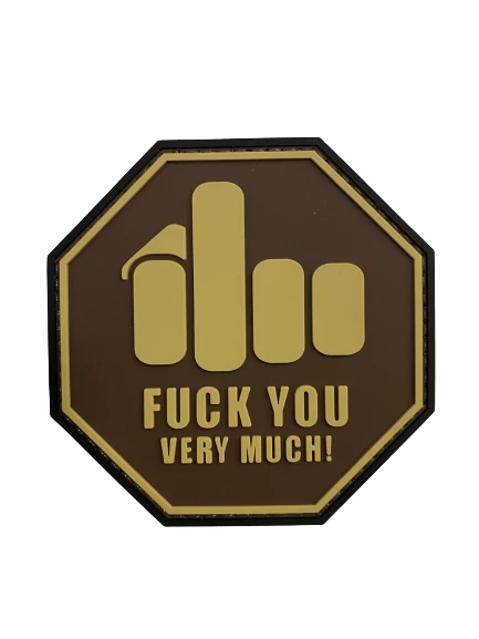 WARAGOD Middle Finger PVC našivak