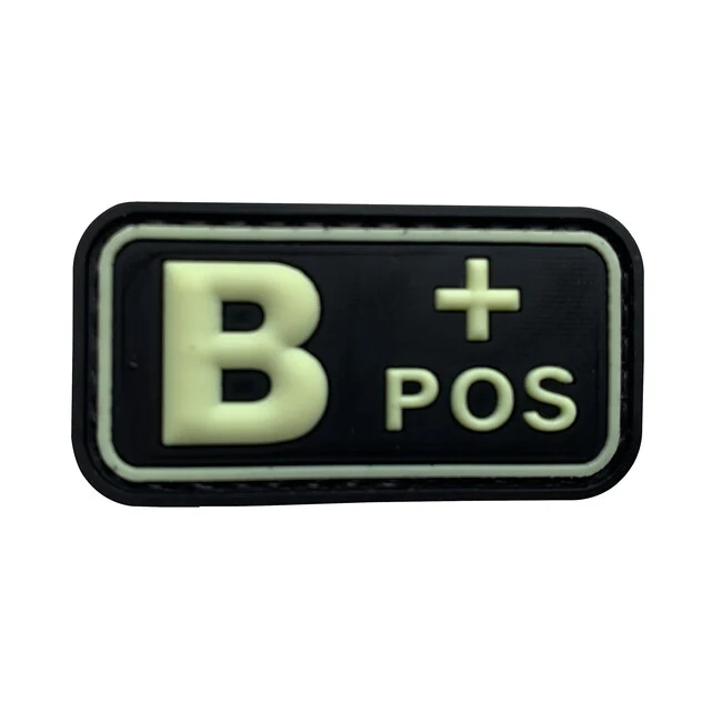 WARAGOD B POS našivak PVC Glow in the Dark Patch
