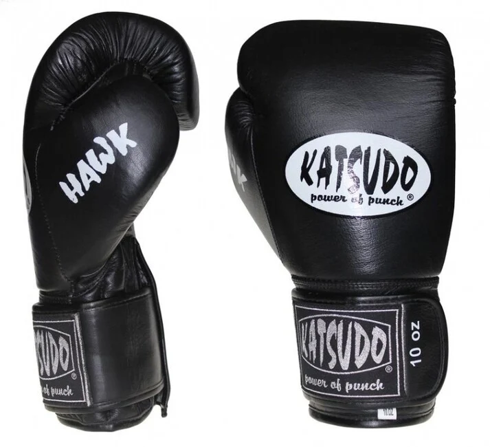 Katsudo Hawk box rukavice, crne 14OZ