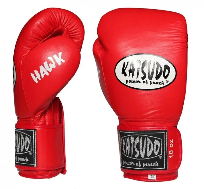 Katsudo Hawk box rukavice, crvene 14OZ