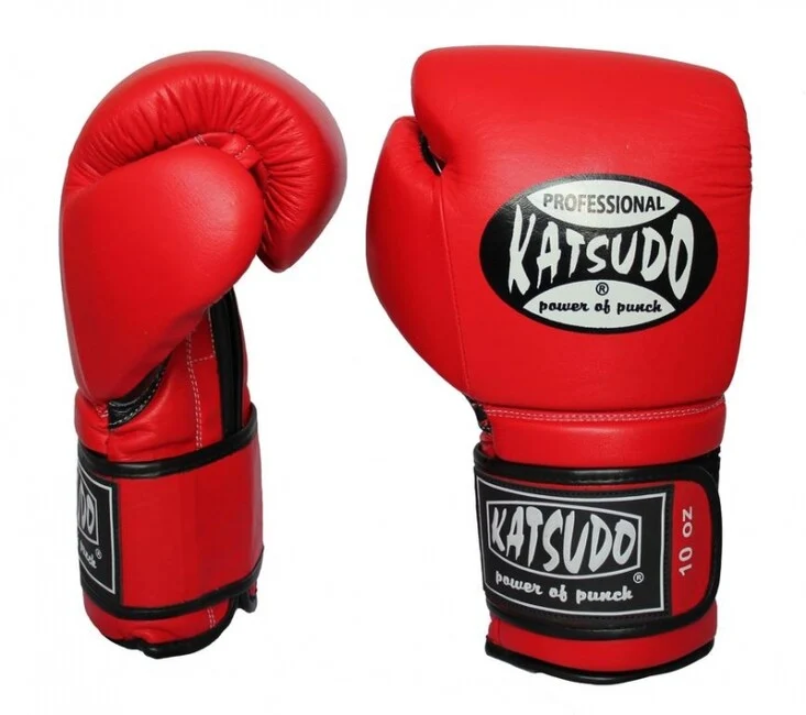 Katsudo Profesional box rukavice, crvene 10OZ