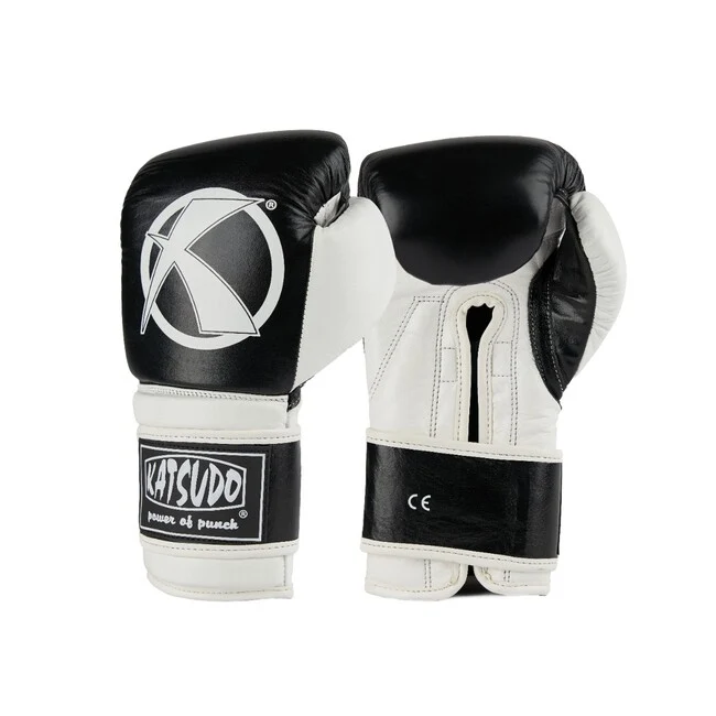 Katsudo Fight box rukavice, crno-bijele 16oz