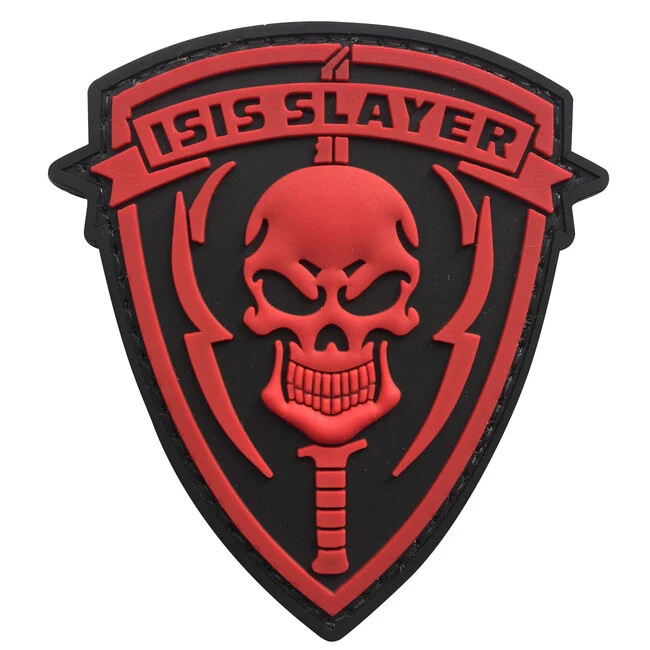 WARAGOD ISIS SLAYER with Punisher našivak 3D 7.5x6cm