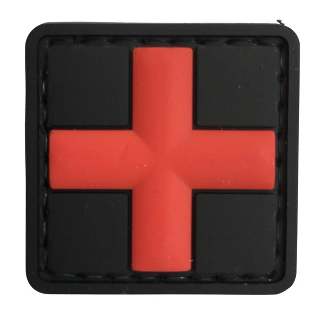 WARAGOD 3D Medic našivak crni, 3x3cm