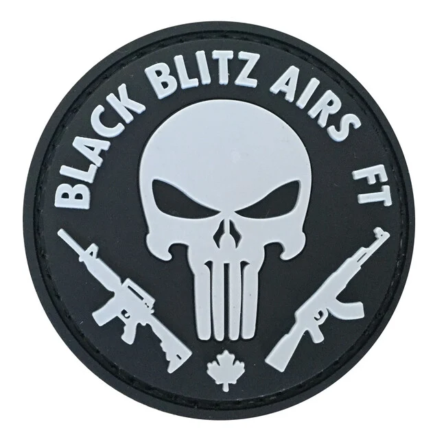 WARAGOD 3D Black Blitz Airs FT Punisher našivak 6cm